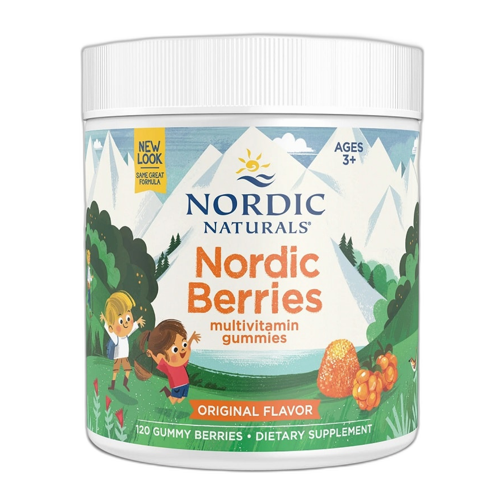 Nordic Naturals Nordic Berries Multivitamin, Original Flavor - 120 gummy berries