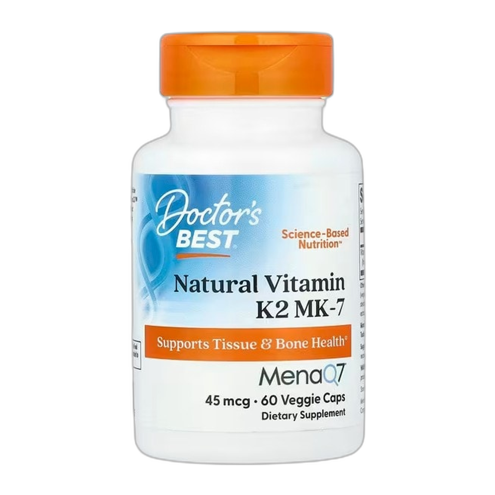 Doctor's Best Natural Vitamin K2 MK7 with MenaQ7, 45mcg - 60 vcaps