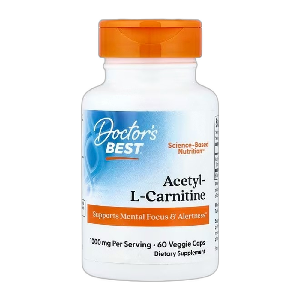 Doctor's Best Acetyl L-Carnitine, 1000mg - 60 vcaps