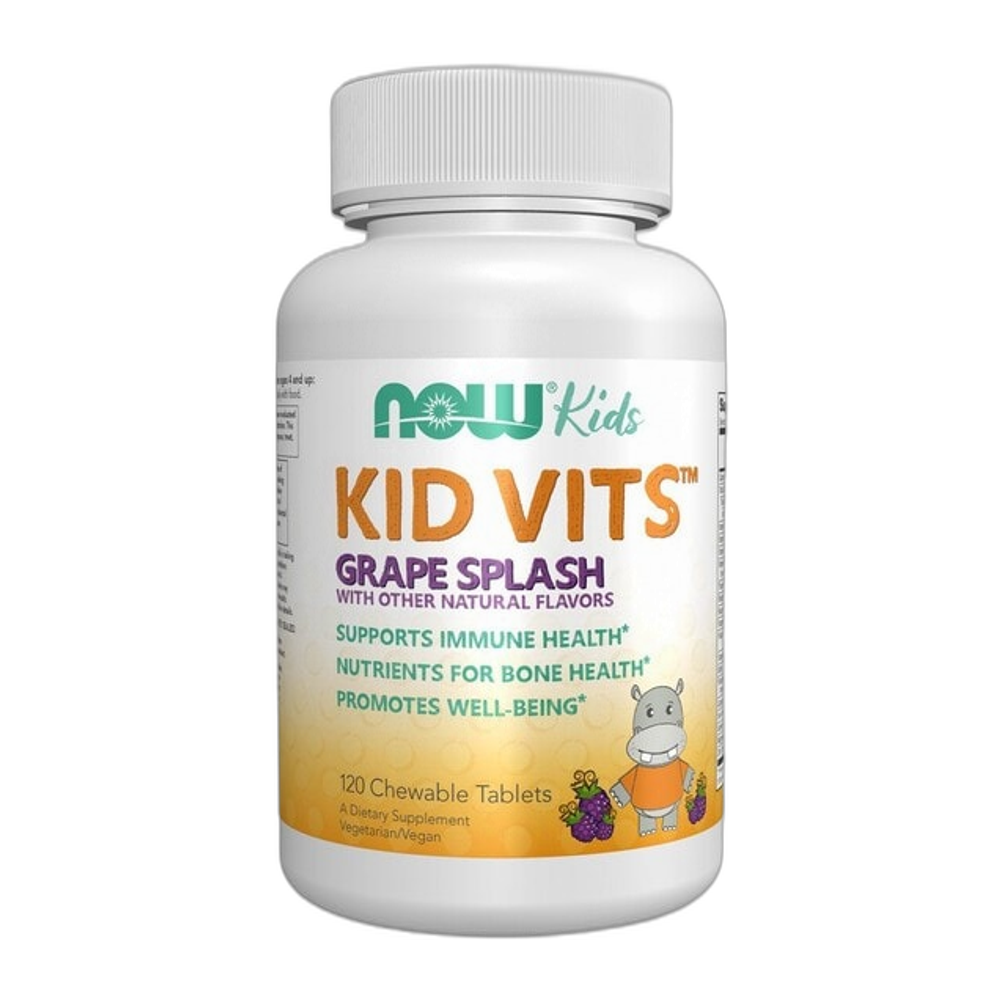 NOW Foods Kid Vits, Grape Splash - 120 chewables