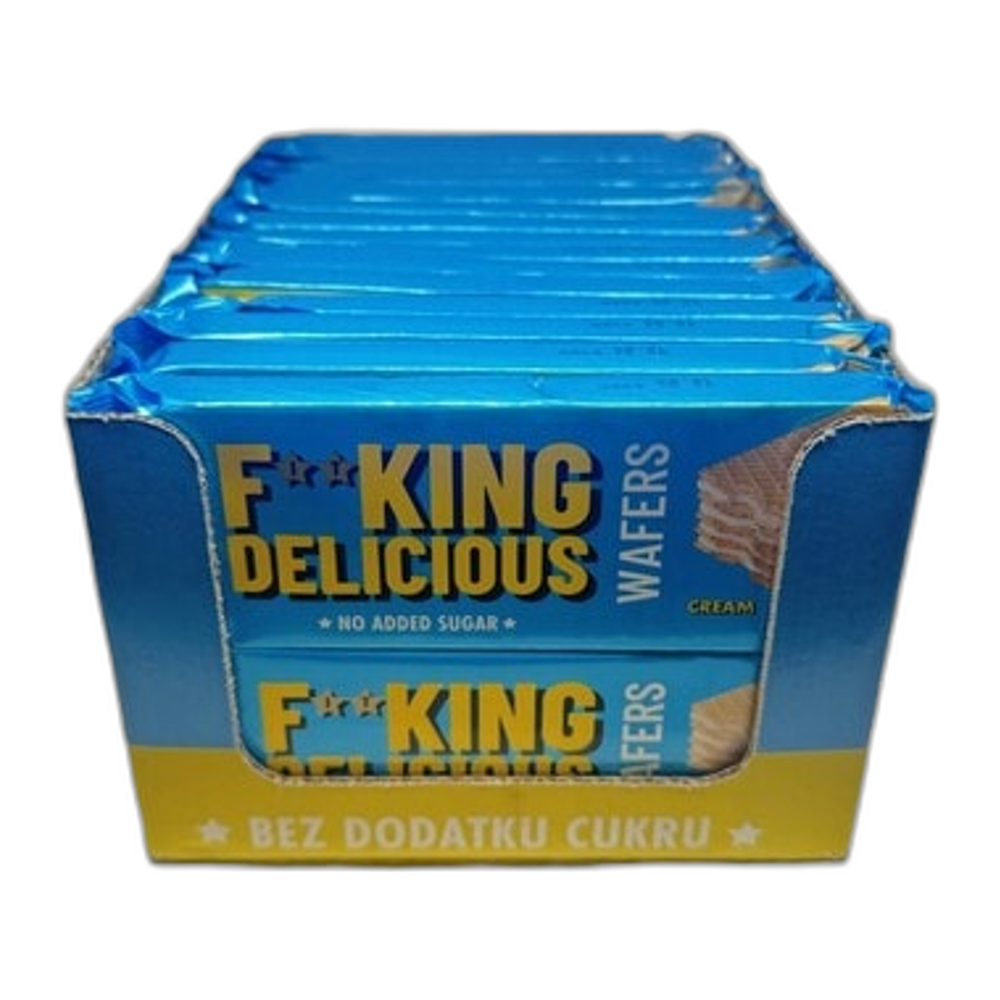 Allnutrition Fitking Delicious Wafers, Cream - 32 x 80g