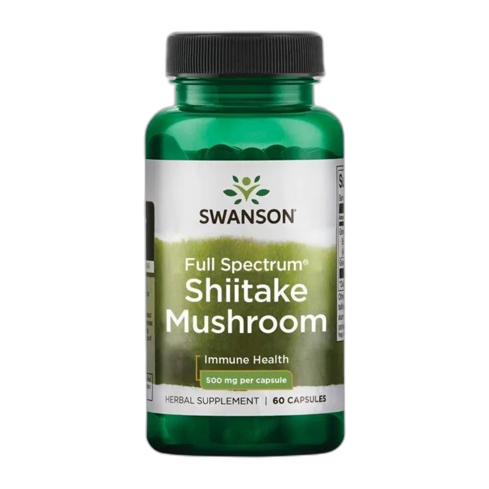Swanson Full Spectrum Shiitake Mushroom, 500mg - 60 caps