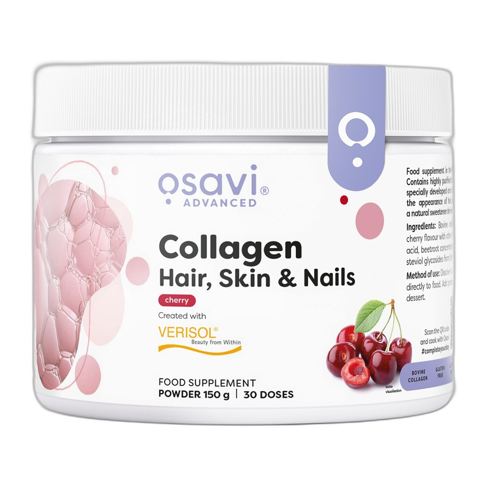 Osavi Collagen Peptides (Hair Skin & Nails), Cherry - 150g
