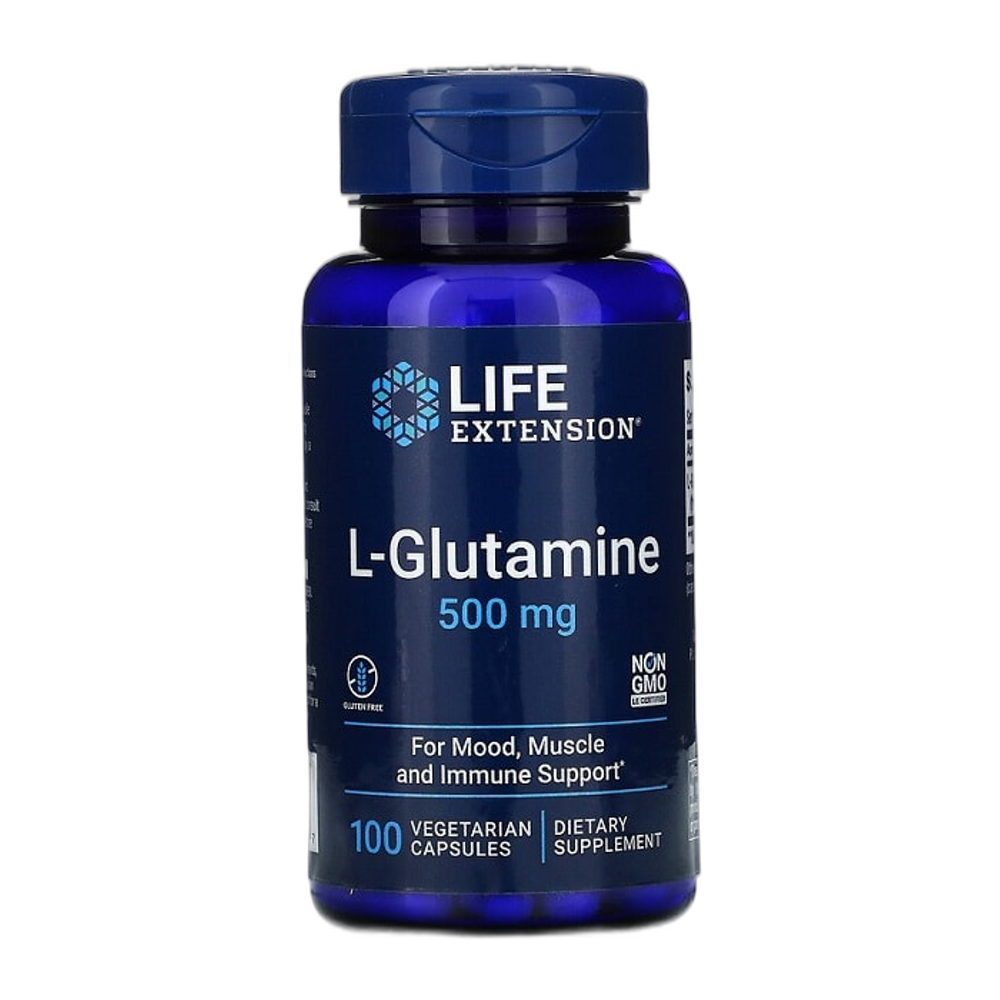 Life Extension L-Glutamine, 500mg - 100 vcaps