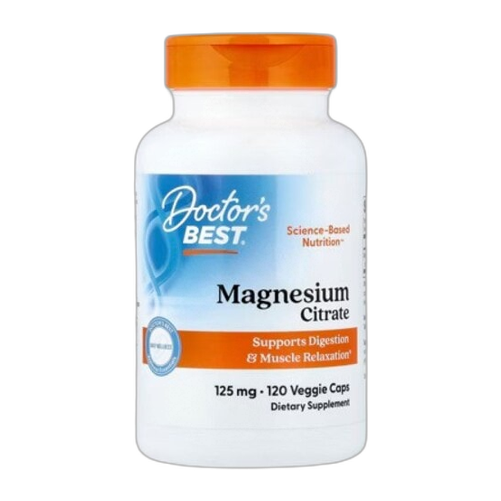 Doctor's Best Magnesium Citrate, 125mg - 120 vcaps