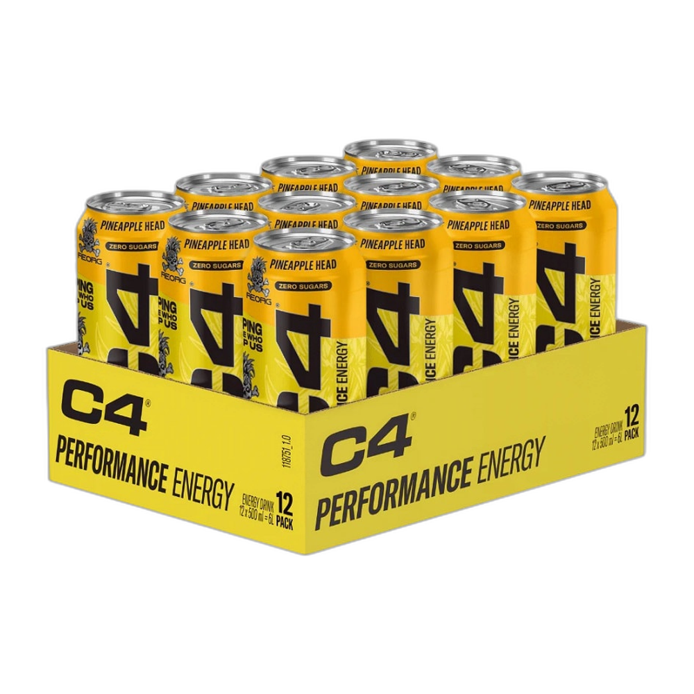 Cellucor C4 Performance Energy, Pineapple Head - 12 x 500 ml.
