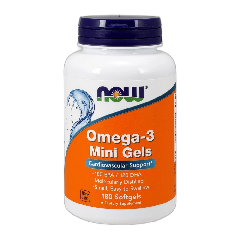 NOW Foods Omega-3 Mini Gels - 180 softgels