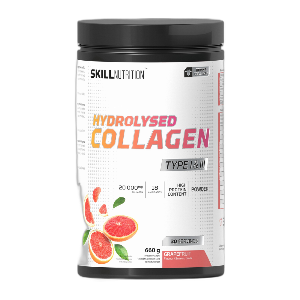 Skill Nutrition Hydrolysed Collagen Type I & III, Grapefruit - 660g