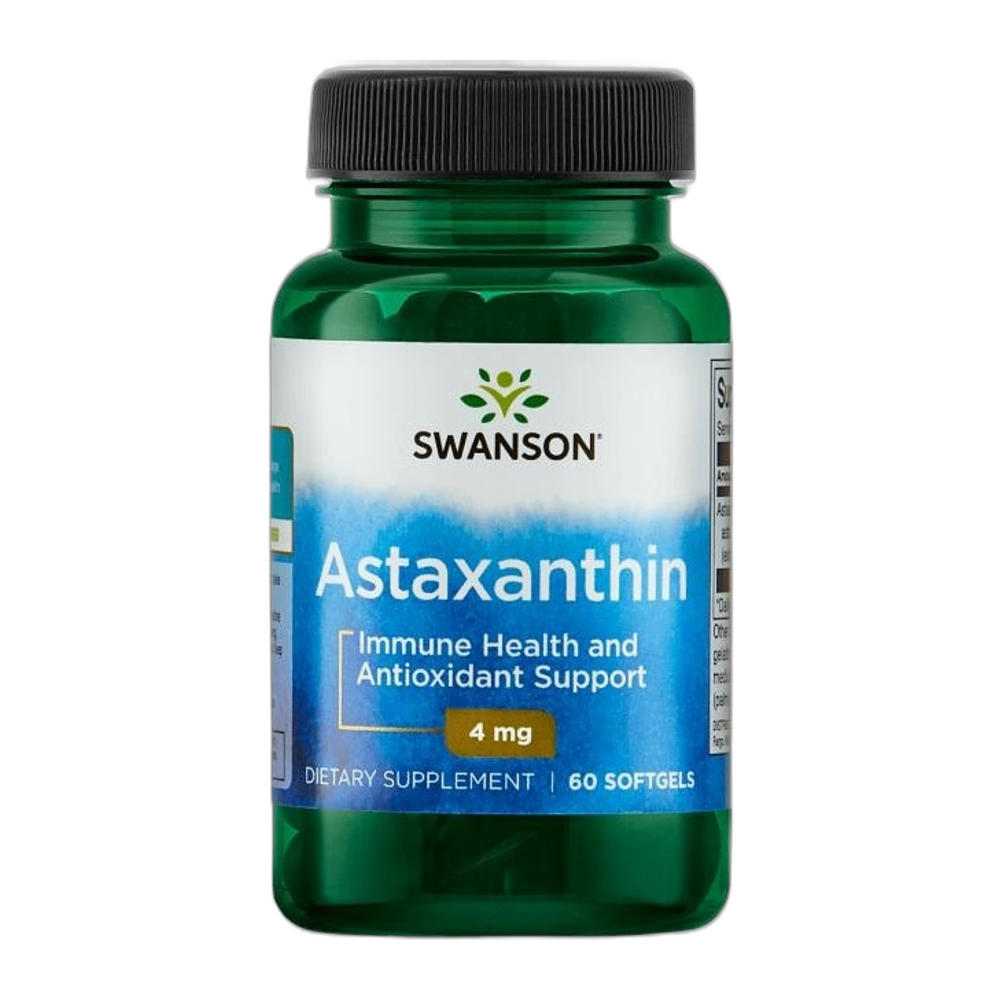 Swanson Astaxanthin, 4mg - 60 softgels