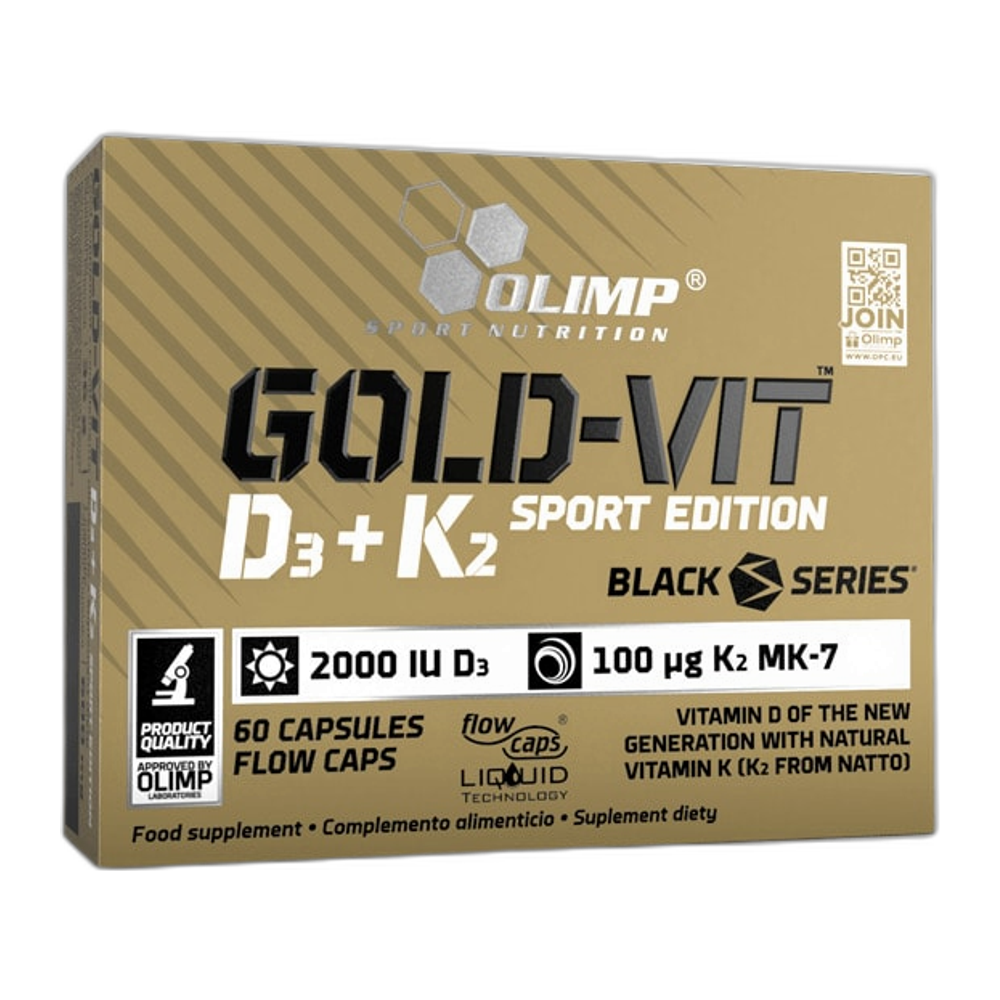 Olimp Nutrition Gold Vit D3 + K2 Sport Edition - 60 caps