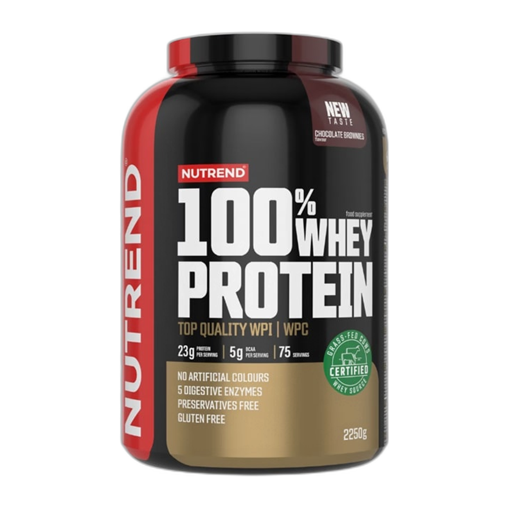 Nutrend 100% Whey Protein, Chocolate Brownies - 2250g
