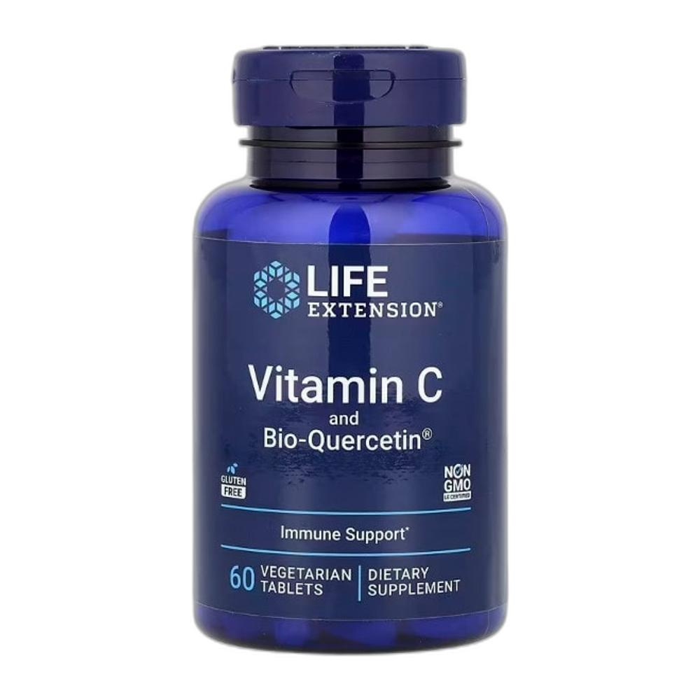Life Extension Vitamin C and Quercetin - 60 vegetarian tablets