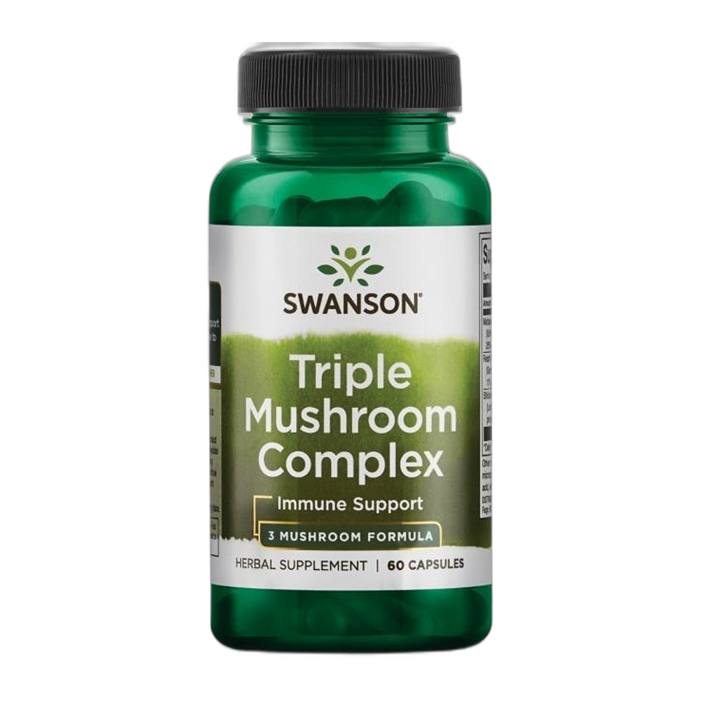 Swanson Triple Mushroom Standardized Complex - 60 caps