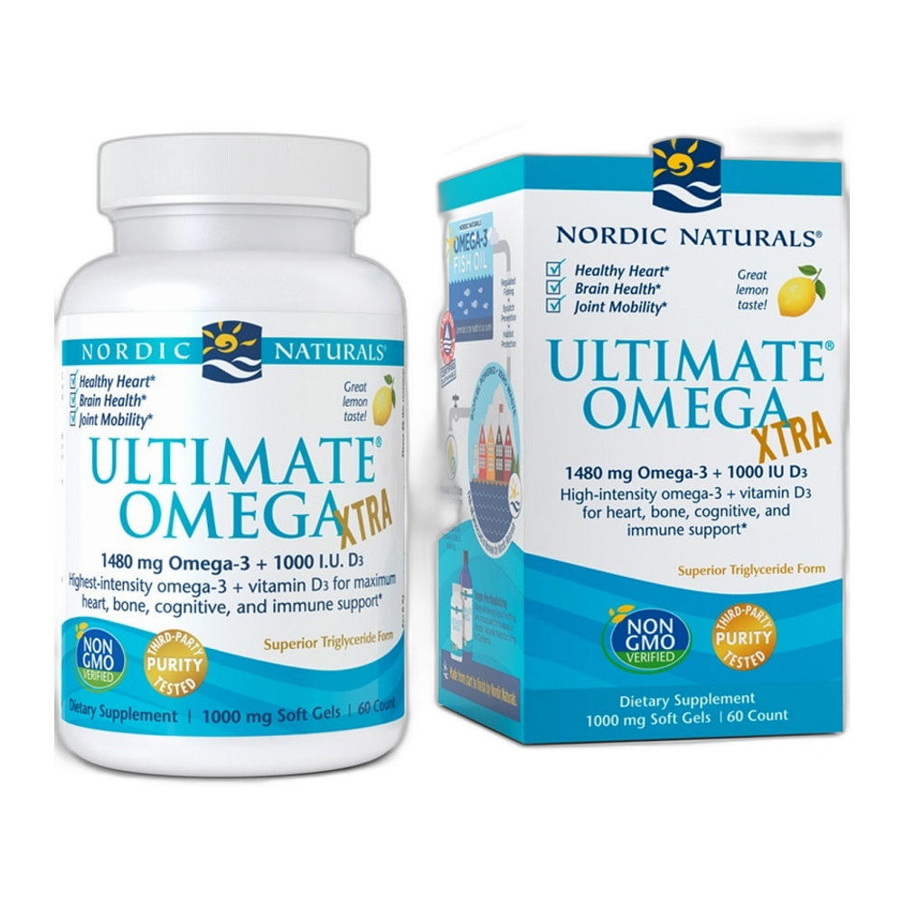 Nordic Naturals Ultimate Omega Xtra, 1480mg Lemon - 60 softgels