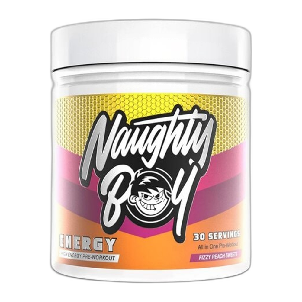 Naughty Boy Energy, Fizzy Peach Sweets - 390g