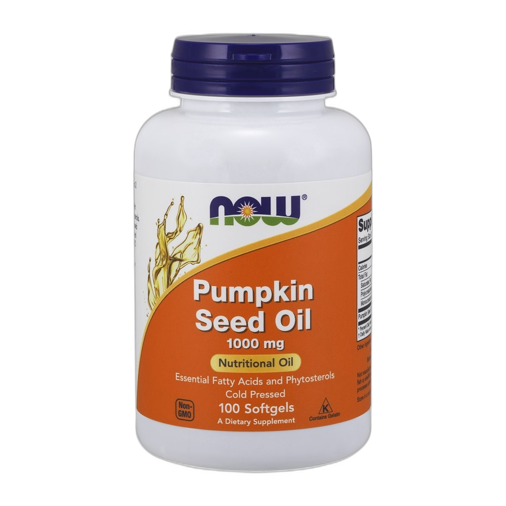 NOW Foods Pumpkin Seed Oil, 1000mg - 100 softgels