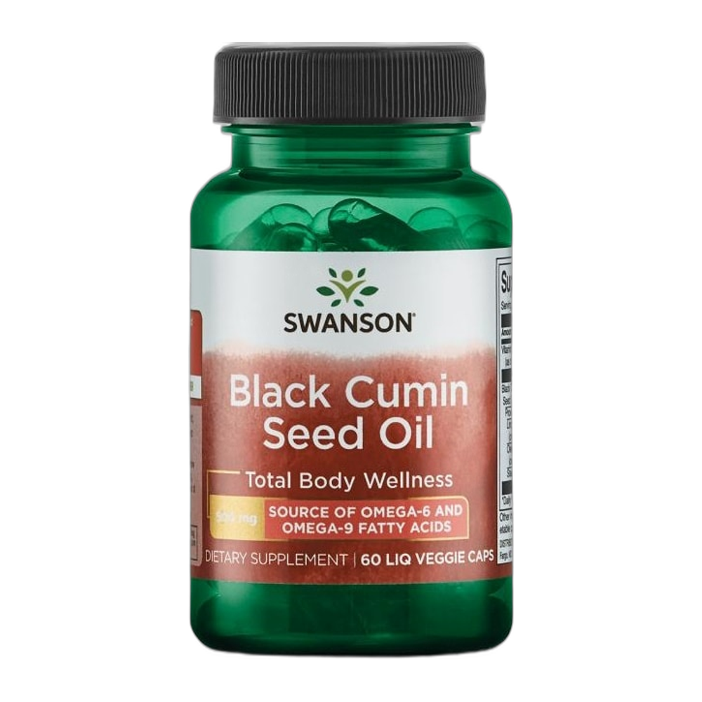 Swanson Black Cumin Seed Oil, 500mg - 60 liquid vcaps