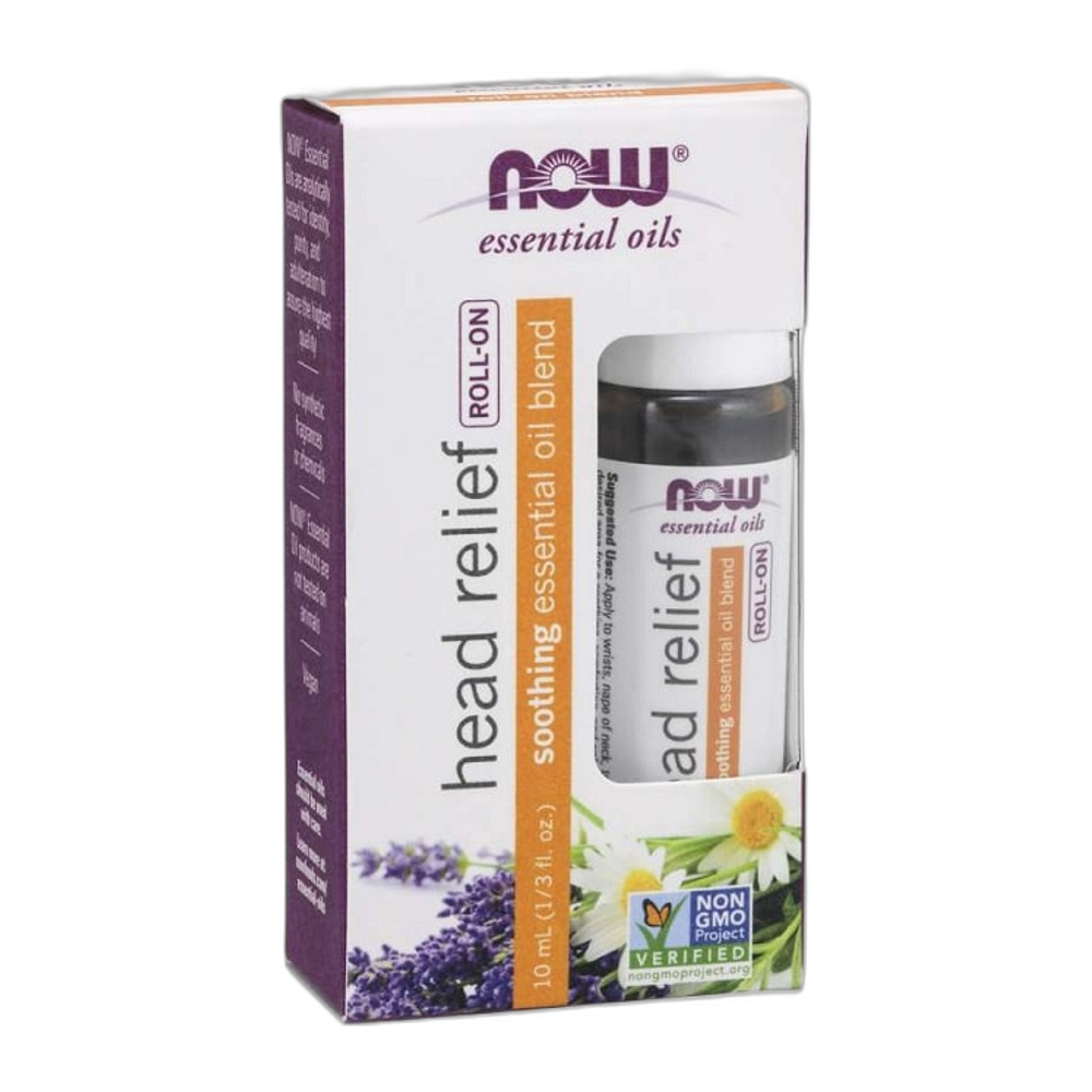 NOW Foods Essential Oil Roll-On, Head Relief Blend - 10 ml.