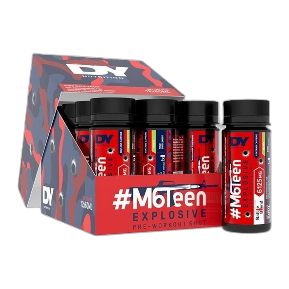 Dorian Yates #M6Teen Explosive Pre-Workout Shot, Mojito - 12 x 60ml.