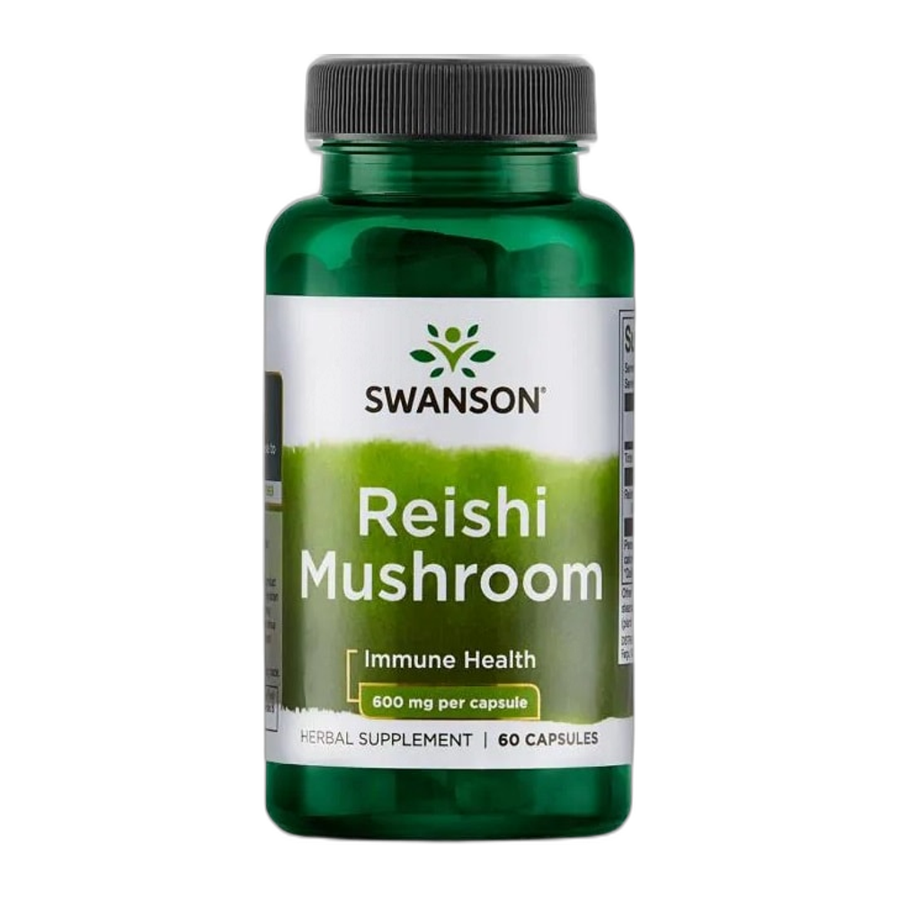 Swanson Reishi Mushroom, 600mg - 60 caps