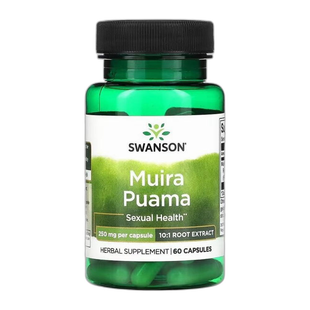 Swanson Muira Puama, 250mg (10:1) - 60 caps