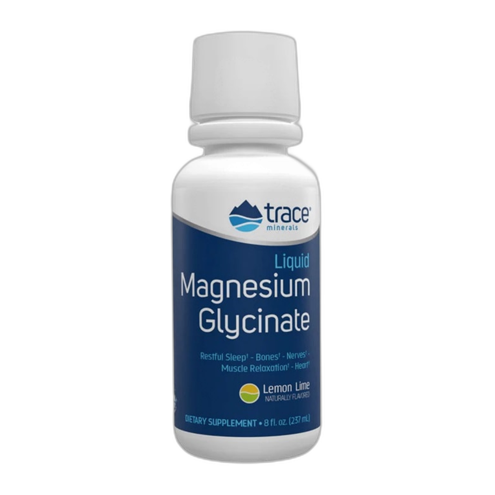 Trace Minerals Liquid Magnesium Glycinate, Lemon Lime - 237 ml.