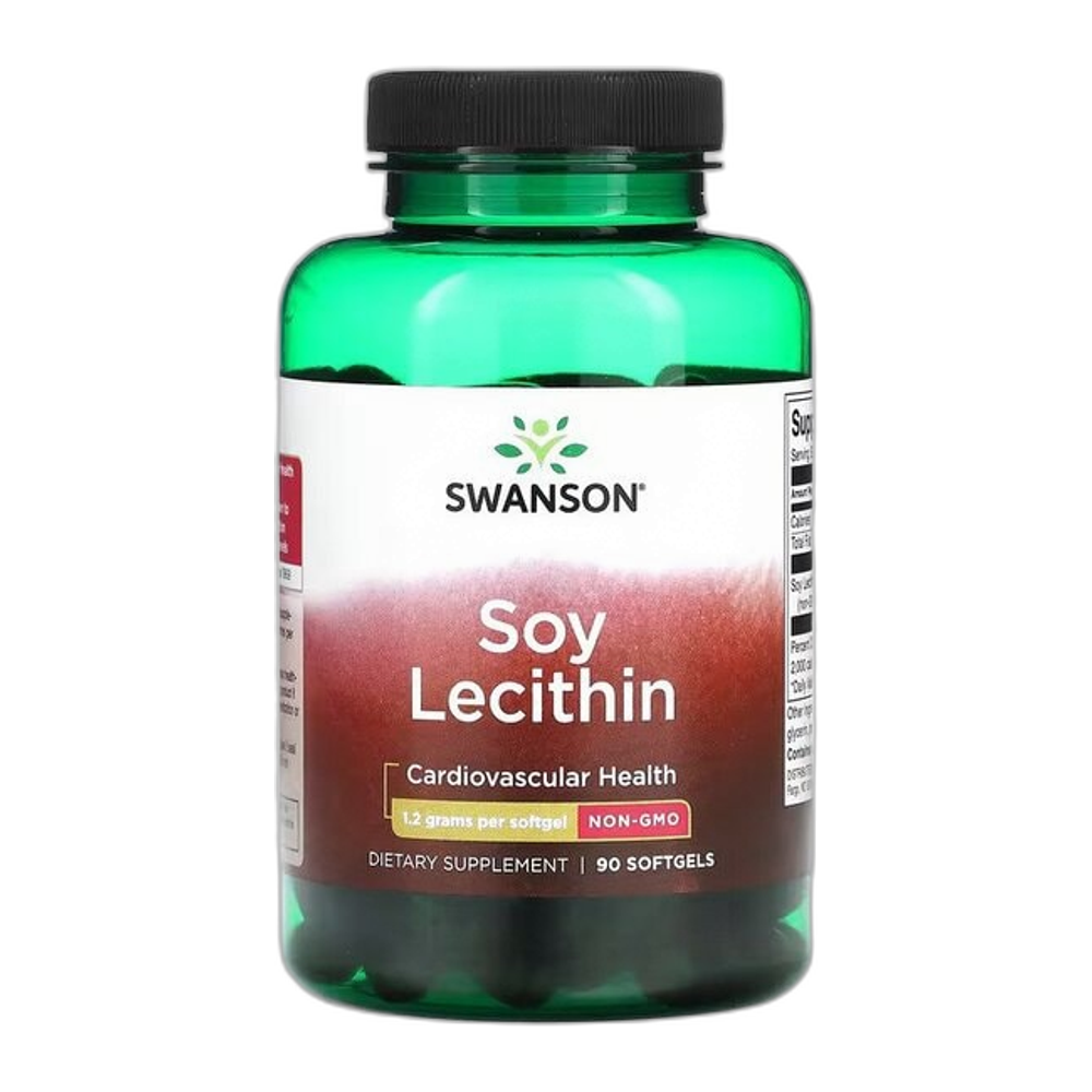 Swanson Soy Lecithin, 1200mg - 90 softgels