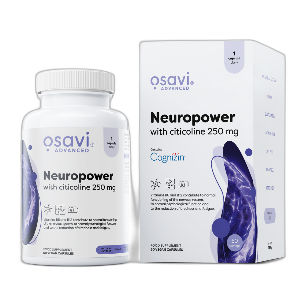 Osavi Neuropower with Citicoline, 250mg - 60 vegan caps