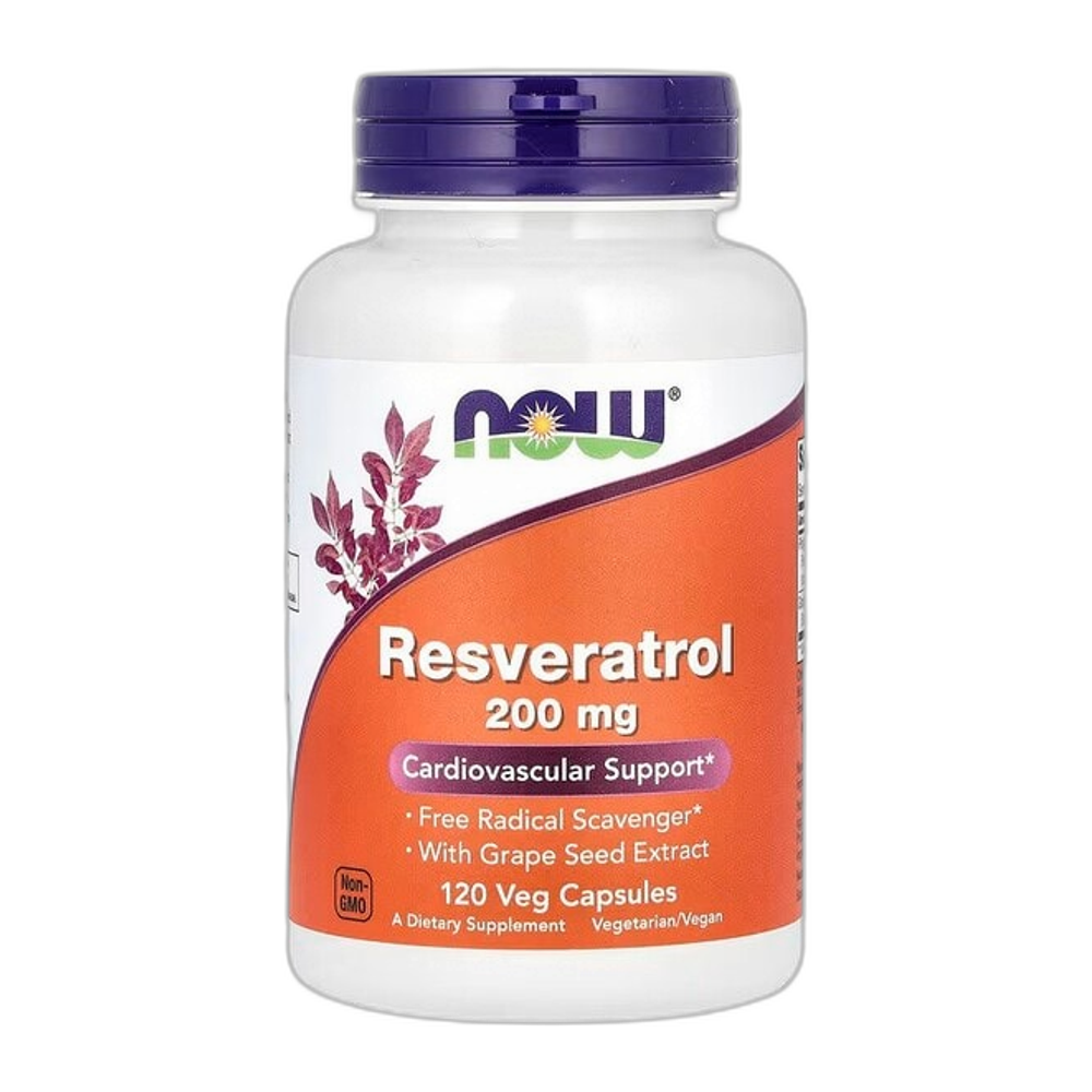 NOW Foods Resveratrol, 200mg - 120 vcaps