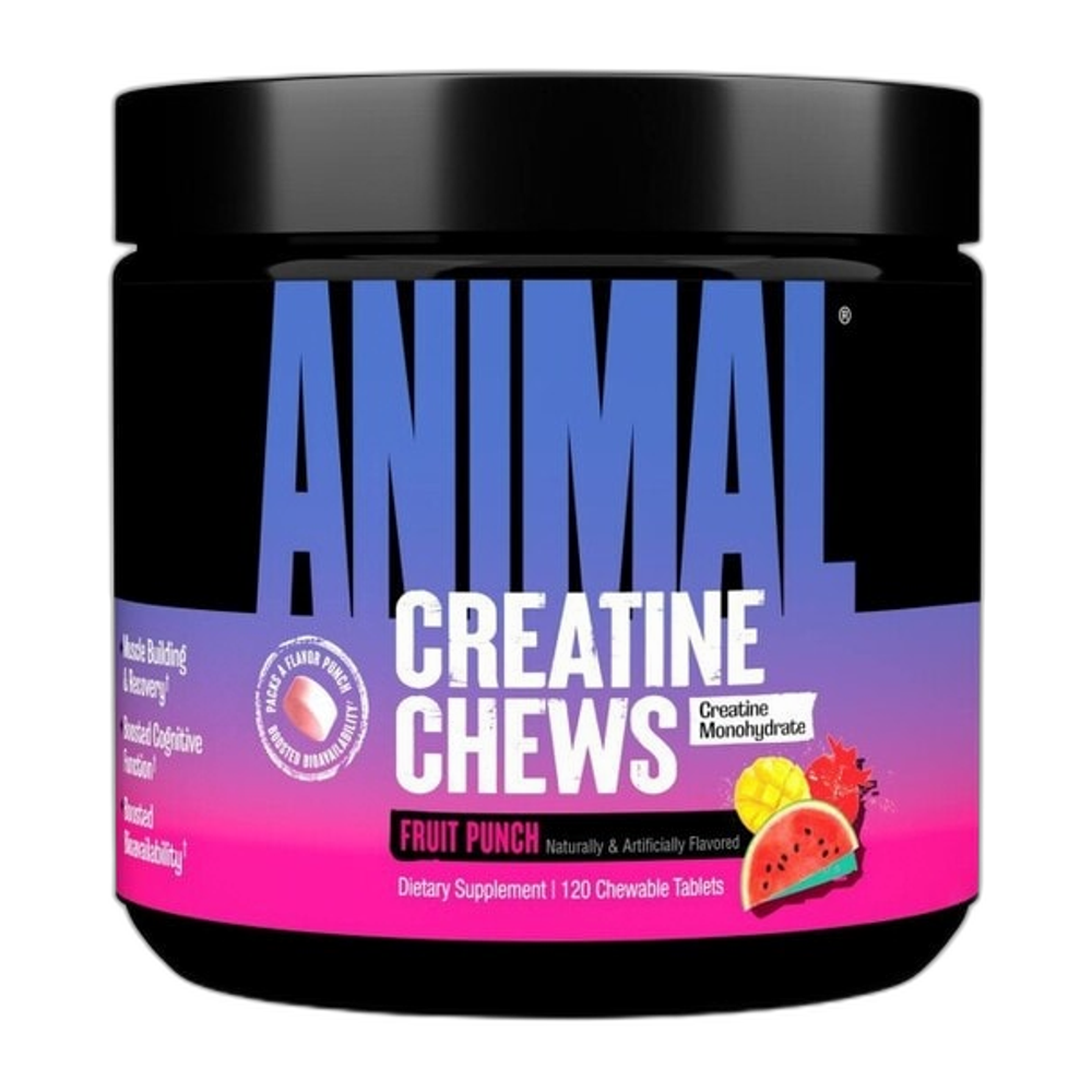 Animal Creatine Chews, Fruit Punch - 120 chewable tablets