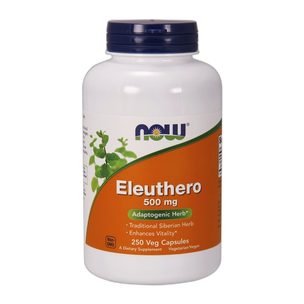 NOW Foods Eleuthero, 500mg - 250 vcaps