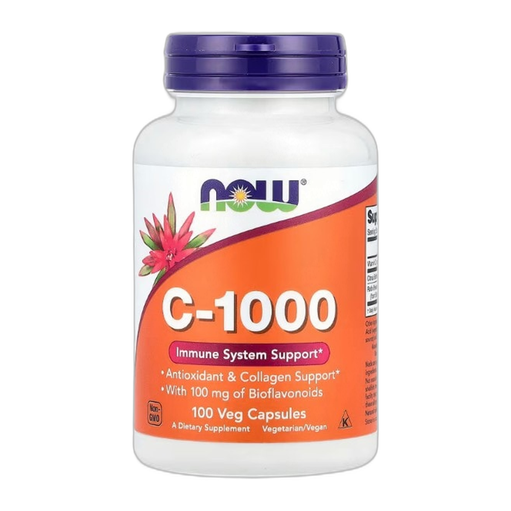 NOW Foods Vitamin C-1000 with 100mg Bioflavonoids - 100 vcaps