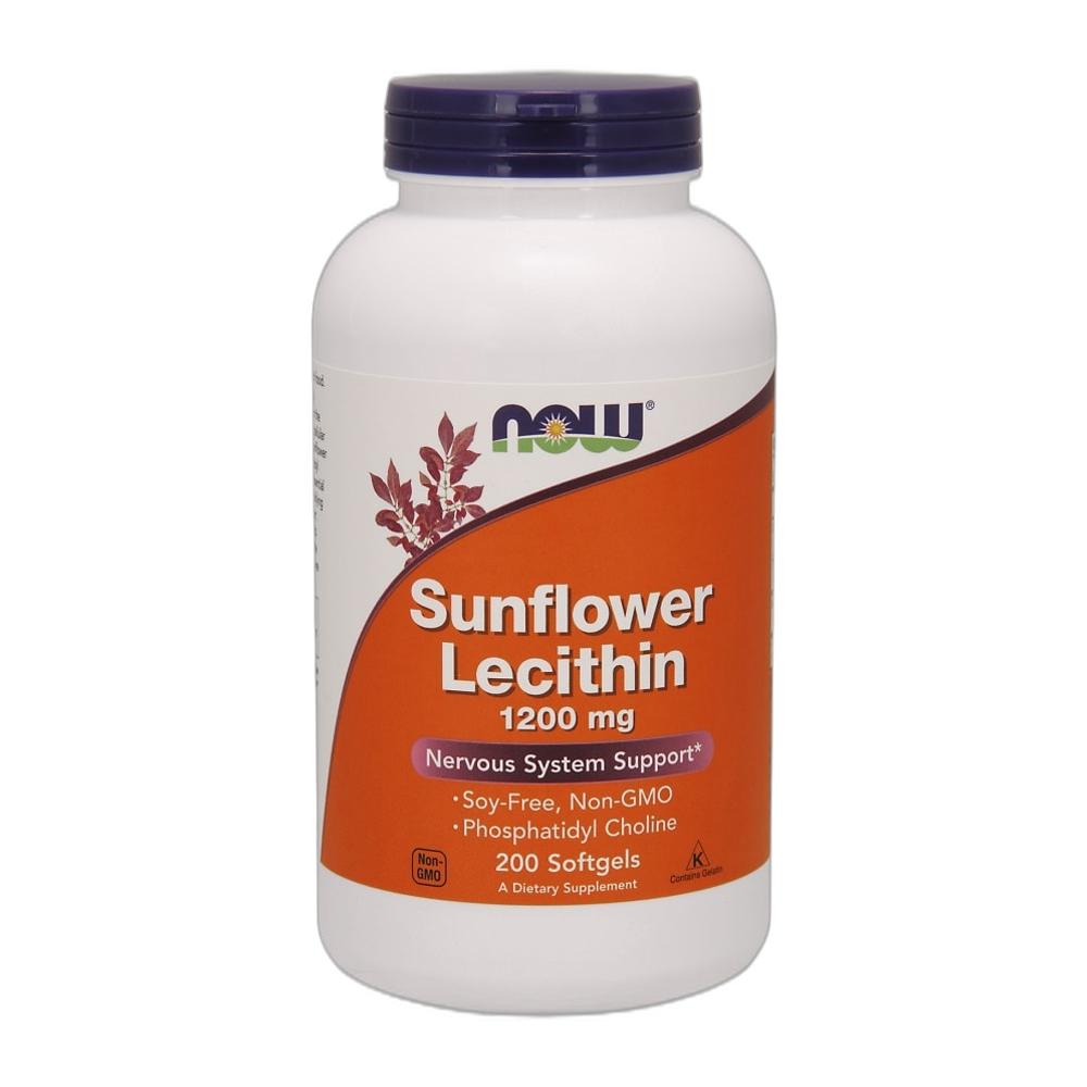 NOW Foods Sunflower Lecithin, 1200mg - 200 softgels