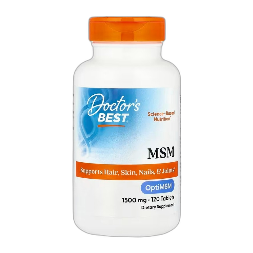 Doctor's Best MSM with OptiMSM, 1500mg - 120 tablets