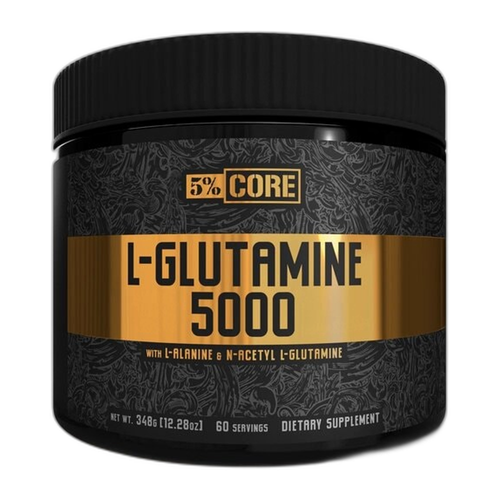 5% Nutrition L-Glutamine 5000 - Core Series, Unflavoured - 348g