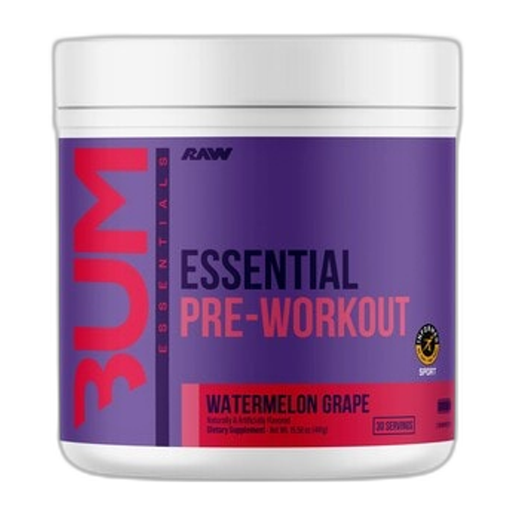 Raw Nutrition CBUM Essential Pre-Workout, Watermelon Grape - 441g