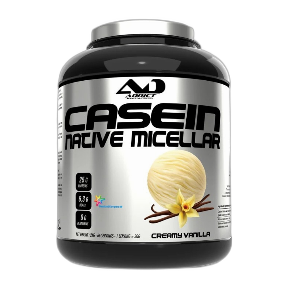 Addict Sport Nutrition Native Micellar Casein, Creamy Vanilla - 2000g