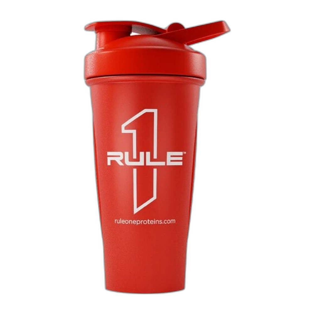 Rule One R1 Outlined Logo Shaker Cup, Red - 600 ml.