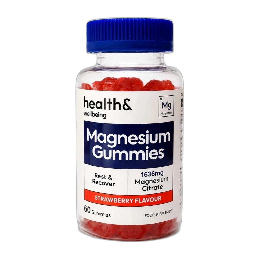 Health&Wellbeing Magnesium Gummies, Strawberry - 60 gummies