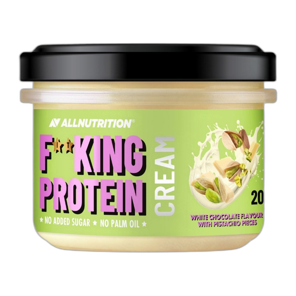 Allnutrition Fitking Protein Cream, White Chocolate with Pistachio Pieces - 200g
