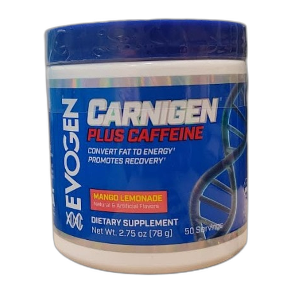 Evogen Carnigen Plus Caffeine, Mango Lemonade - 78g