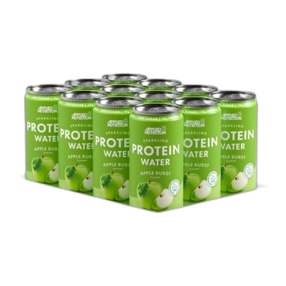 Applied Nutrition Sparkling Protein Water, Apple Burst - 12 x 330 ml.