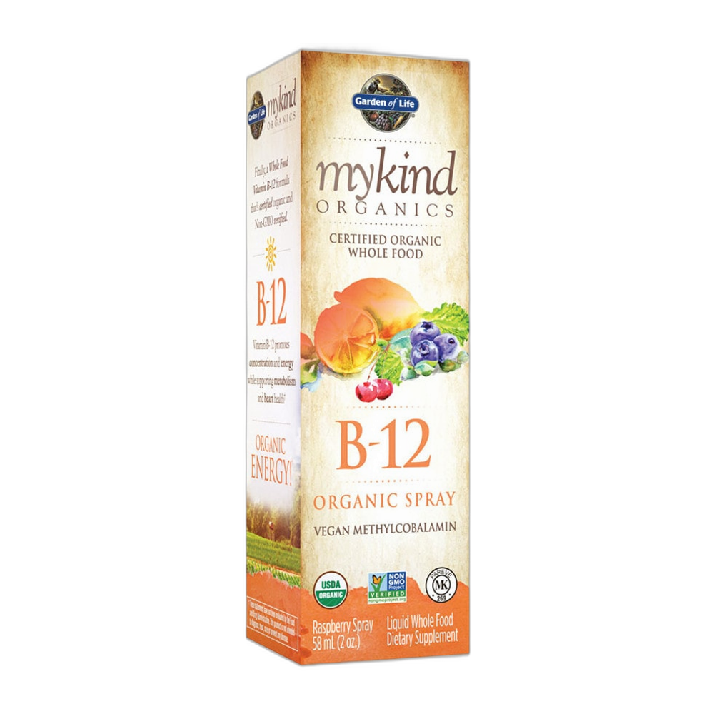 Garden of Life Mykind B-12 Spray, Raspberry - 58 ml.