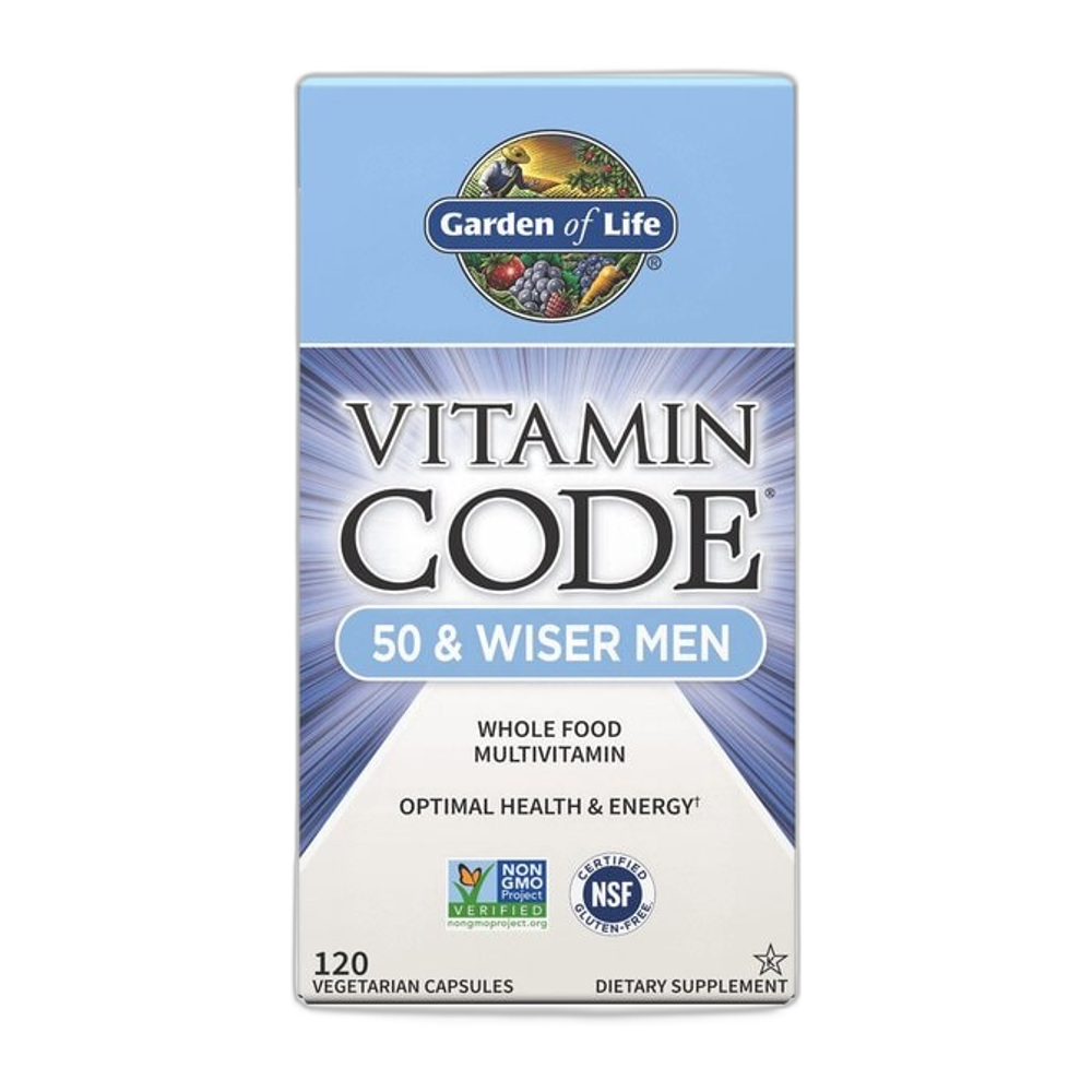 Garden of Life Vitamin Code 50 & Wiser Men - 120 vcaps