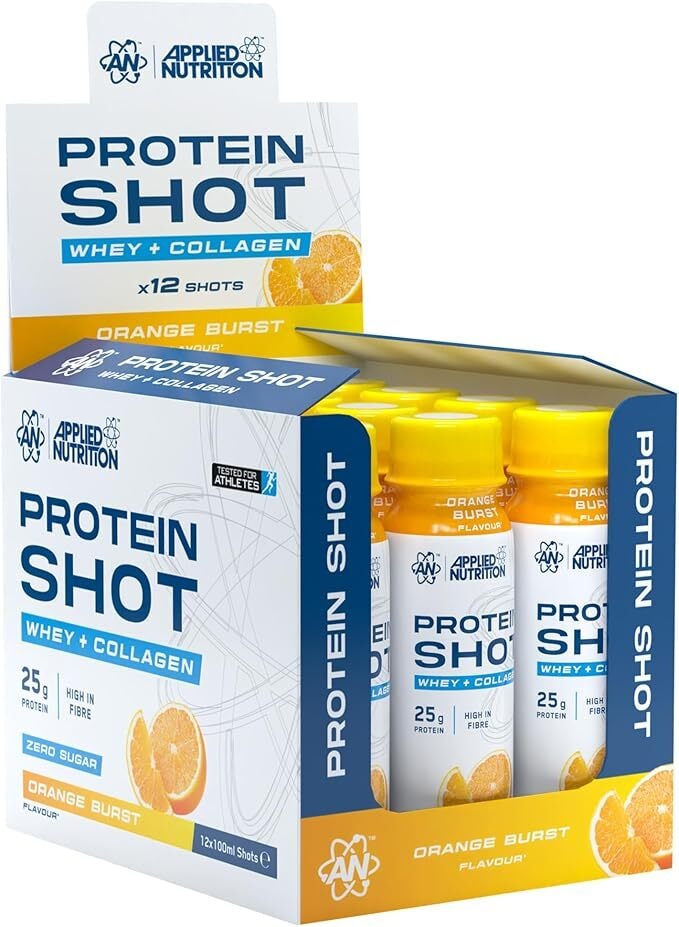 Applied Nutrition Protein Shot, Orange Burst - 12 x 100 ml.