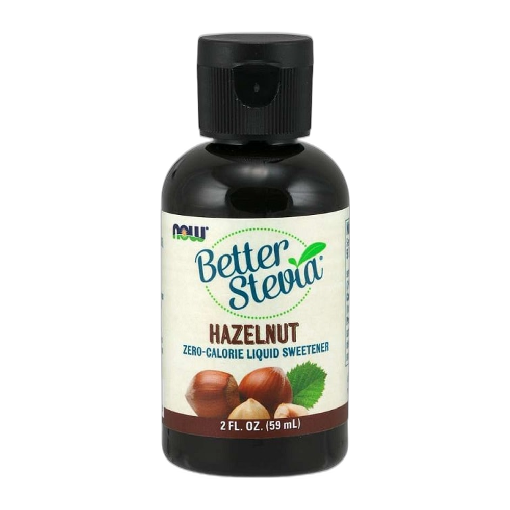 NOW Foods Better Stevia Liquid, Hazelnut - 59 ml.