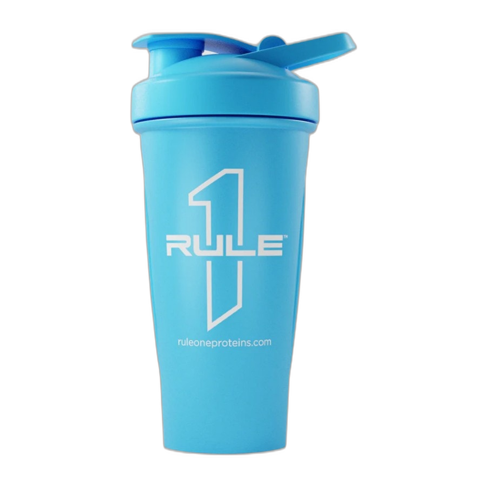 Rule One R1 Outlined Logo Shaker Cup, Blue - 600 ml.