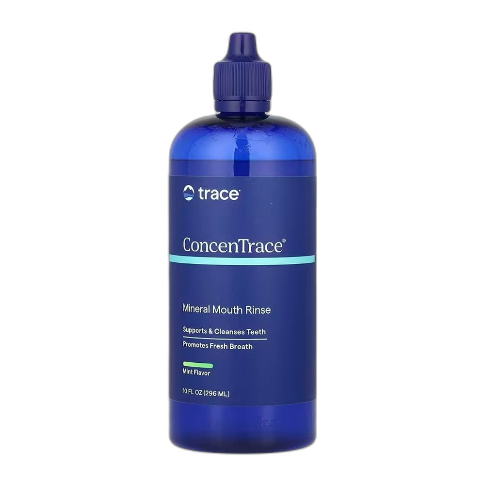 Trace Minerals ConcenTrace Mineral Mouth Rinse, Mint - 296 ml.