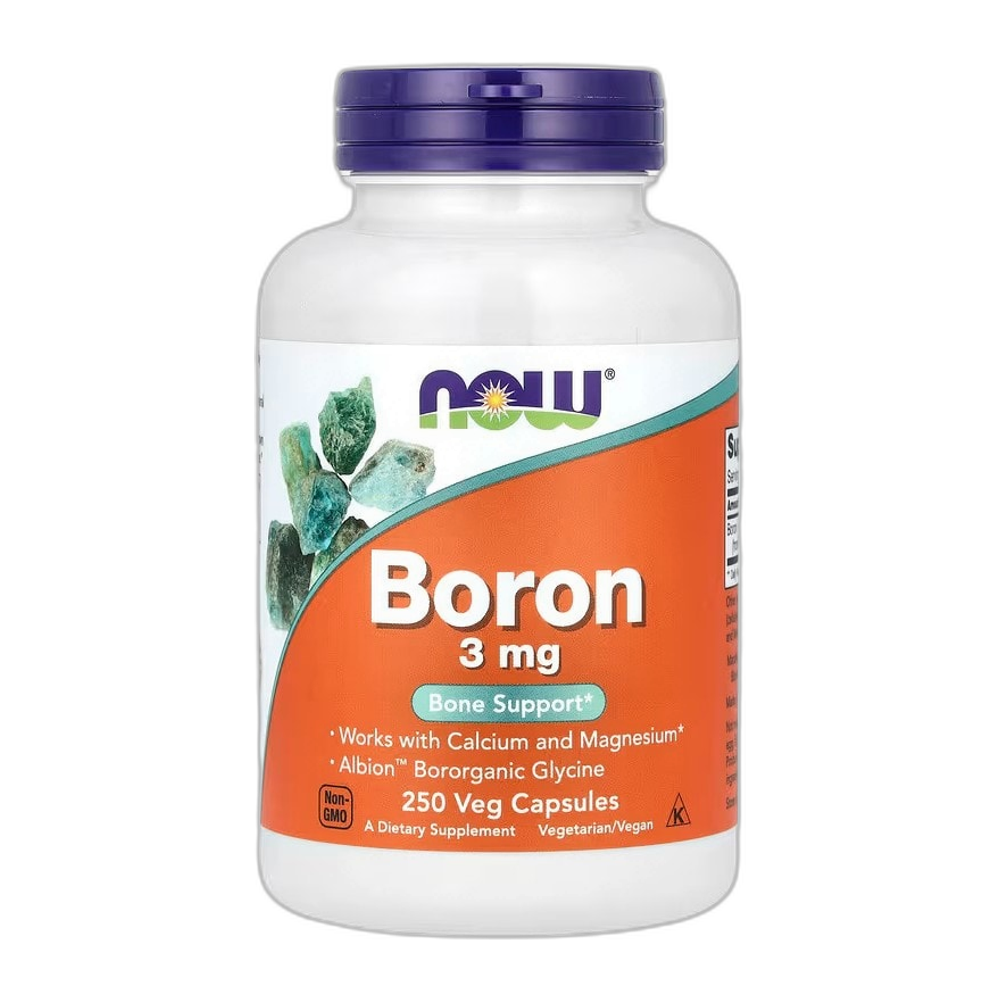 NOW Foods Boron, 3mg - 250 caps