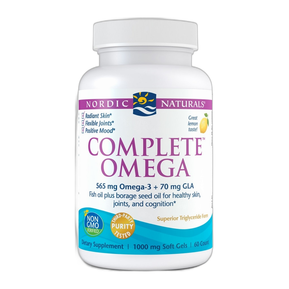 Nordic Naturals Complete Omega, 565mg Lemon - 60 softgels